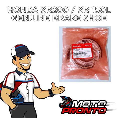 HONDA XR200 XR 150L XR 125L GENUINE Brake Shoe Shopee Philippines