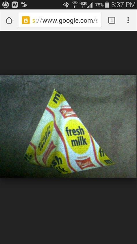 Remember These Triangle Type School Milk Cartons Milk Cartons Fresh