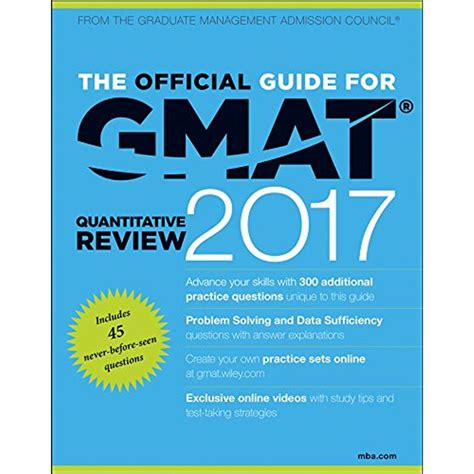 The Official Guide For Gmat Quantitative Review Staffs Of Gmac