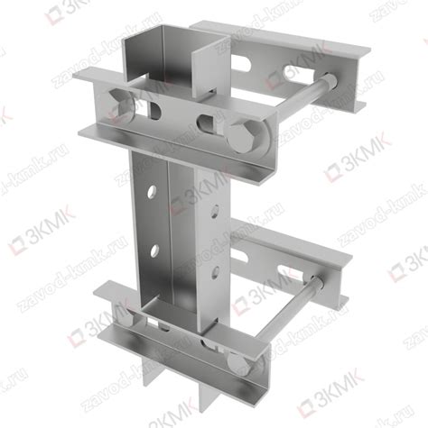 Крепление стойки к профильной трубе, оцинкованное купить в Москве, СПб ...