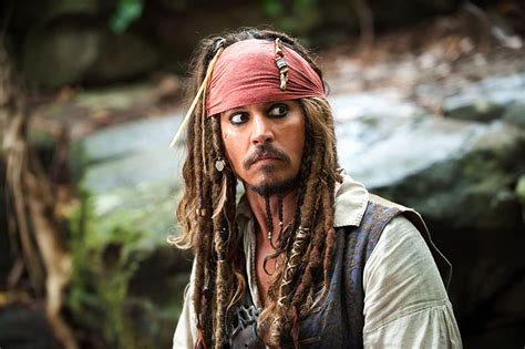 Photo de Johnny Depp Pirates des Caraïbes la Fontaine de Jouvence