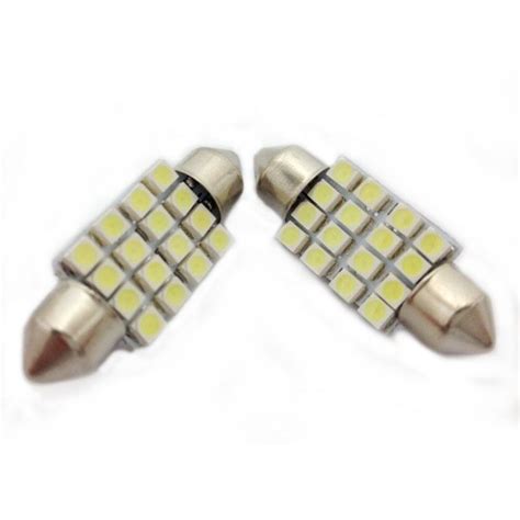 X Mm Led Car Interior White Smd Dome Light Lamp Bulb