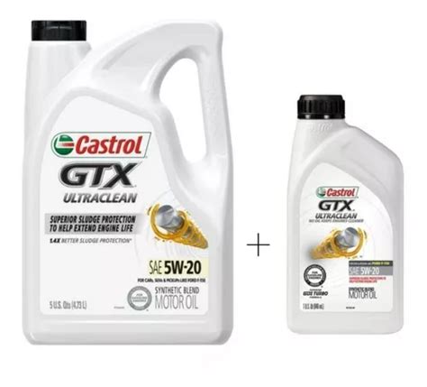 Aceite Castrol Gtx Ultraclean W Mezcla Sint Tica Litro Meses