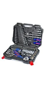 Workpro Piece Socket Set Drive Cr V Metric Sockets