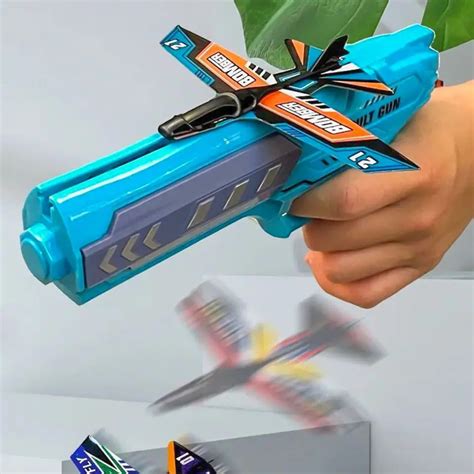 Airplane Launcher Flying Glider Catapult Gun Mgt Toys