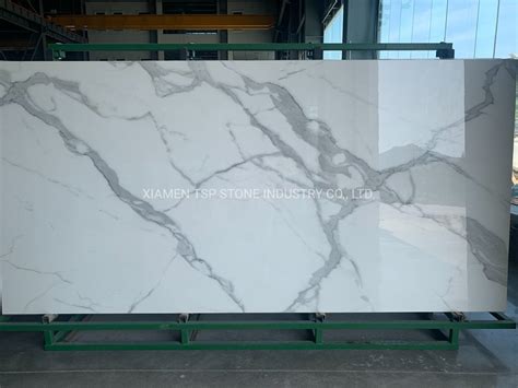 Calacatta White Nano Stone Crystallized Glass Stones Slabs Calacatta