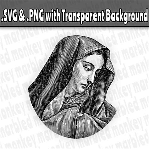 Mother Mary Svg Files For Cricut Virgin Mary Christian Etsy Canada