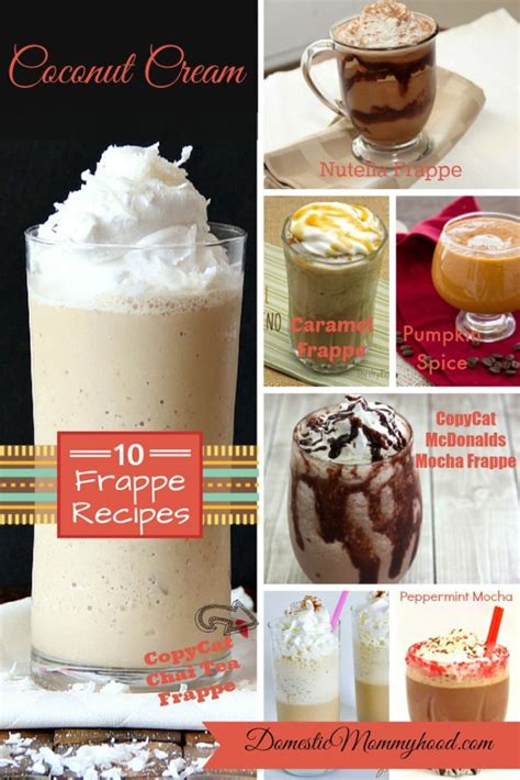 DIY Frappe Recipes - Domestic Mommyhood