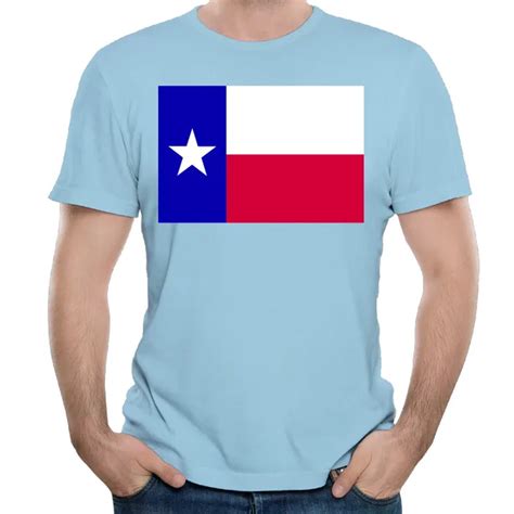 Texas Flag Cotton Mens T Shirt In T Shirts From Mens Clothing On