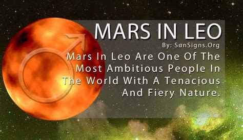 Mars In Leo Meaning Ready For New Adventures Sunsignsorg