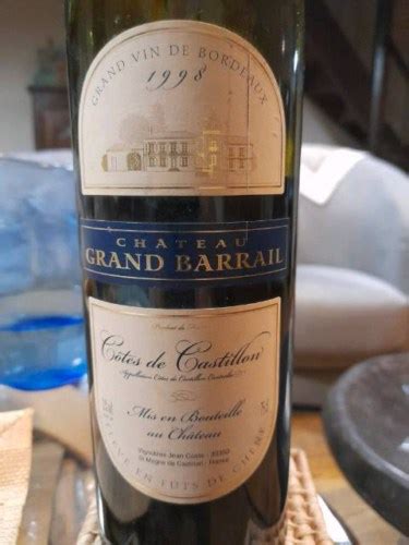 Ch Teau Grand Barrail Castillon C Tes De Bordeaux Vivino Us