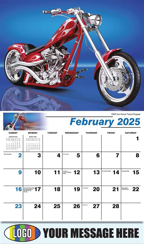 2025 Business Promotion Calendar Motorcycle Mania