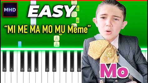 Mi Me Ma Mo Mu Meme Piano Tutorial Youtube