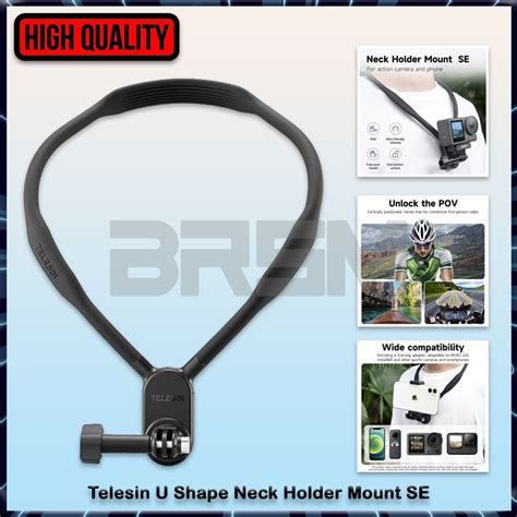 Jual Telesin U Shape Neck Holder Mount SE Strap For Action Cam Brica B