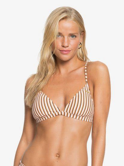 Womens Printed Beach Classics Separate Tri Bikini Top Roxy