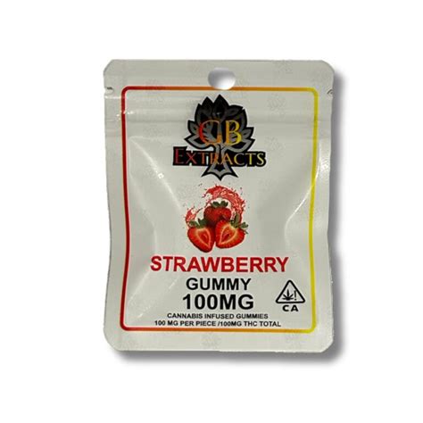 100mg Strawberry Gummies Good Roots Cannabis