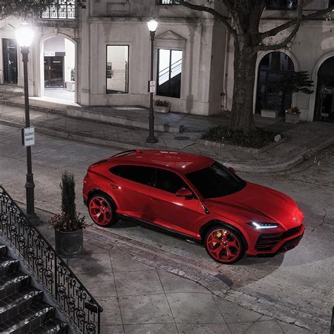 Luxury Red Lamborghini Urus