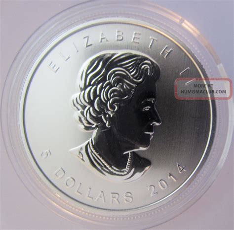 2014 Silver Canadian Peregrine Falcon Birds Of Prey 1 Oz Bu