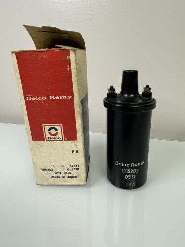 1115202 NOS Delco Remy D511 Ignition Coil 1965 1967 C2 Corvette New In