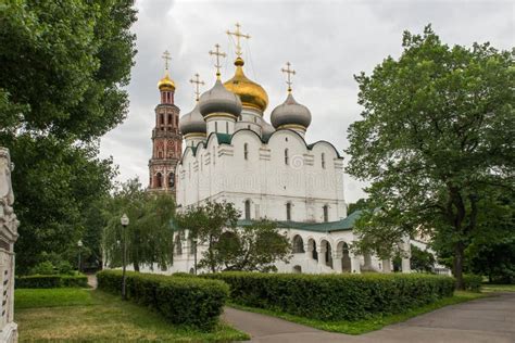 Smolensk Cathedral Novodevichy Convent In Moscow Russia Stock Image