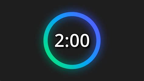 2 Minute Timer With Alarm Two Minute Countdown Progress Bar YouTube