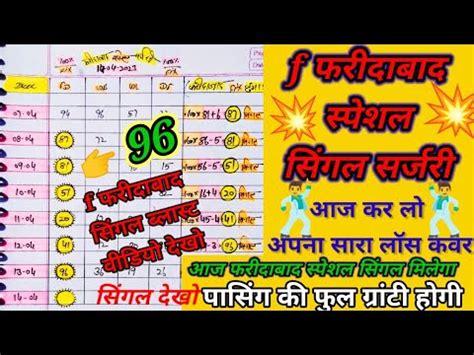 14 April 2023 Satta Disawar Trick Single Jodi Faridabad Satta Trick