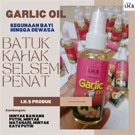 Garlic Oil Minyak Bawang Putih Ihs Lazada