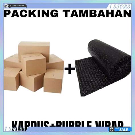 Jual Packing Tambahan Kardus Bubble Wrap Packing Dus Bubble Di Seller