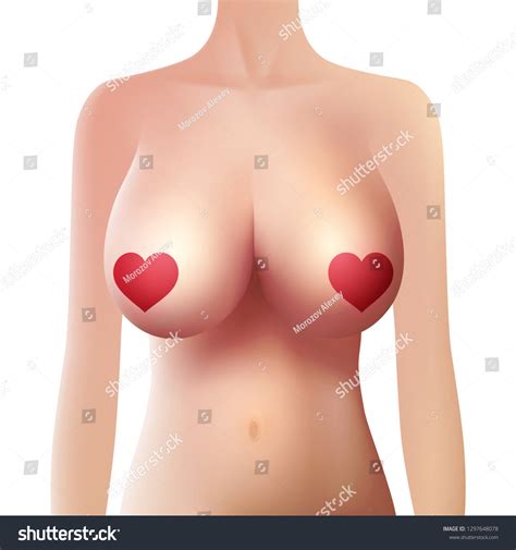 Nude Girl Big Boobs Erotic Vector เวกเตอรสตอก ปลอดคาลขสทธ 1297648078 Shutterstock