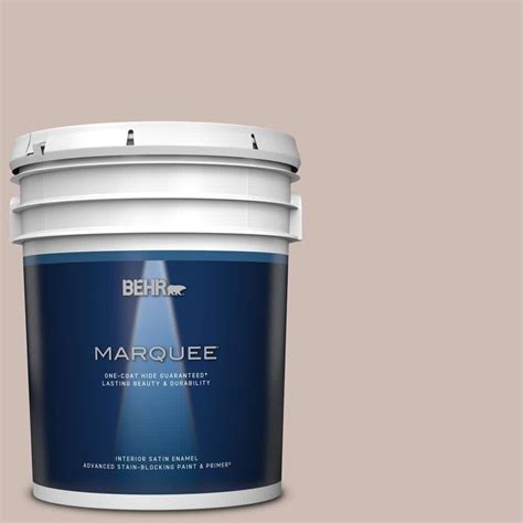 BEHR MARQUEE 5 Gal N150 2 Smokey Pink Satin Enamel Interior Paint