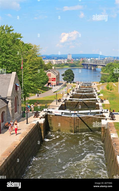 Ottawa, Rideau Canal Stock Photo - Alamy