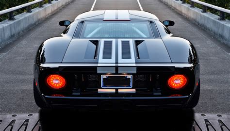 Wallpaper Black Rear View Sports Car Ford Gt Ford Gt40 Supercar