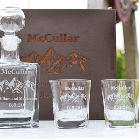 Personalized Whiskey Decanter Engraved Decanter Etched Etsy