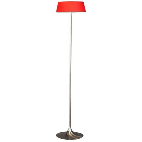 Linea Verdace Stehlampe Mit Konischem Schirm Satin Nickel