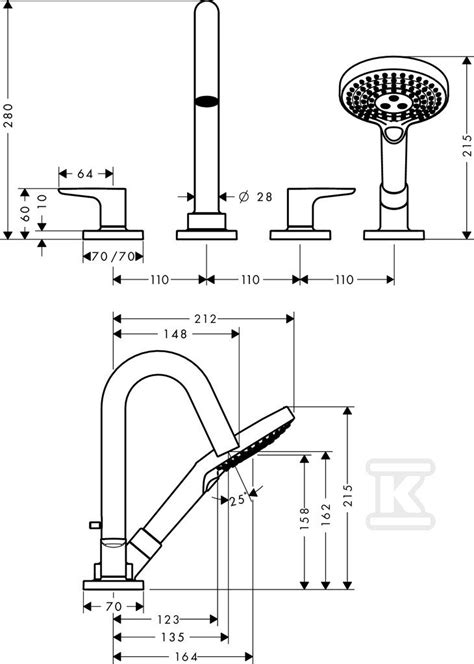 Element Zewn Trzny Hansgrohe Axor Citterio M Do Baterii Otworowej Do