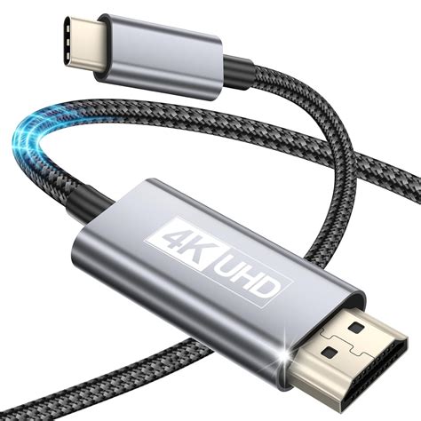 Gulemfy USB C Auf HDMI Kabel 2M Type C Auf HDMI Ultra High Speed Kabel