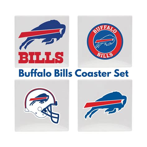 Buffalo Bills Coaster Set - Etsy