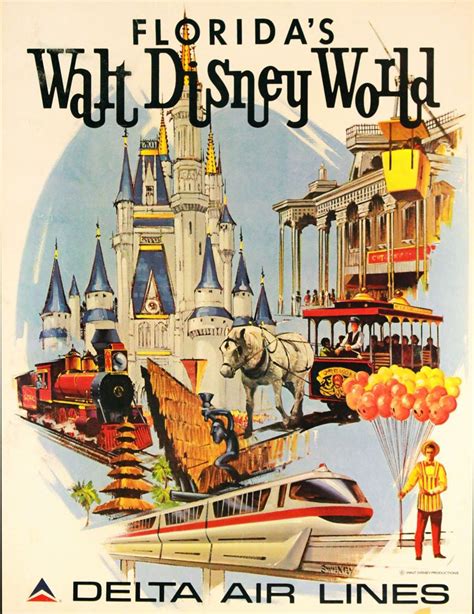 Walt Disney Art Vintage Walt Disney World The Magic Kingdom The Best