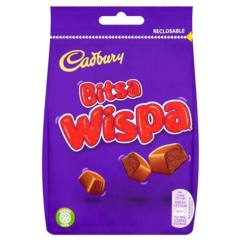 Original Cadbury Bitsa Wispa Chocolate Bag G Walmart