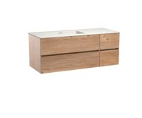 Storke Edge Staand Badkamermeubel X Cm Naturel Eiken Met Mata