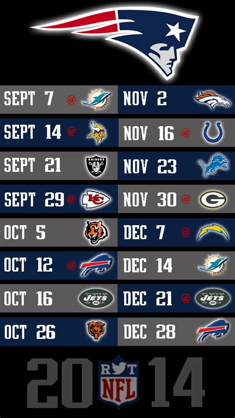 2015 Patriots Schedule Wallpaper - WallpaperSafari