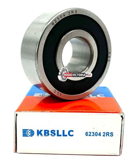 KBS 62304 2RS DEEP GROOVE BALL BEARING RUBBER SEALED 20x52x21 Mm