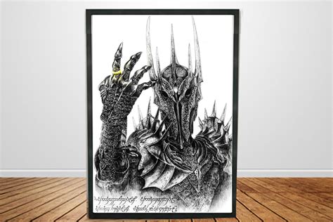 The Lord of the Rings. Sauron. Original Drawing. Fan Art - Etsy