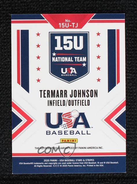 Panini Usa Baseball Stars Stripes U National Team Signatures