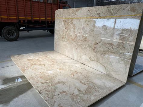 White Polished Finish Breccia Aurora Marble Slab Thickness 18 Mm At