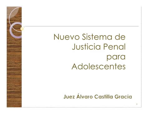 Pdf Nuevo Sistema De Justicia Penal Para Adolescentes Dokumentips