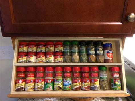 Under Cabinet Spice Rack Cabinet Spice Rack Diy Kitchen Storage