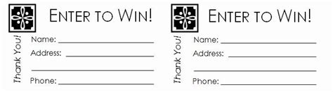 Bike Raffle Entry Forms Printable Printable Forms Free Online