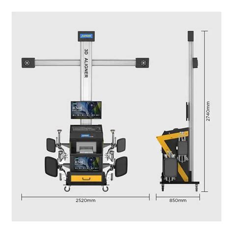 Autool Xc Export Mode Car D Wheel Alignment Machine Equipment Wheel