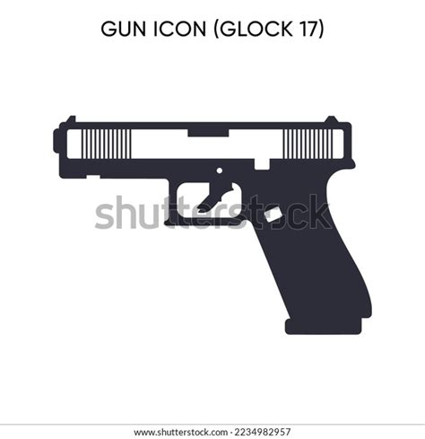 Gun Icon Glock 17 Weapon Stock Vector (Royalty Free) 2234982957 ...